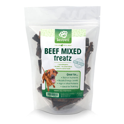 100% Pure Beef Biltong Mixed Treats 250g