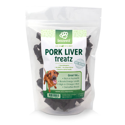 100% Pork Liver Biltong Treats 250g